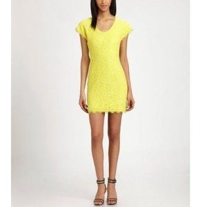 Diane Von Furstenberg Limoncello Yellow Lace Wanda
